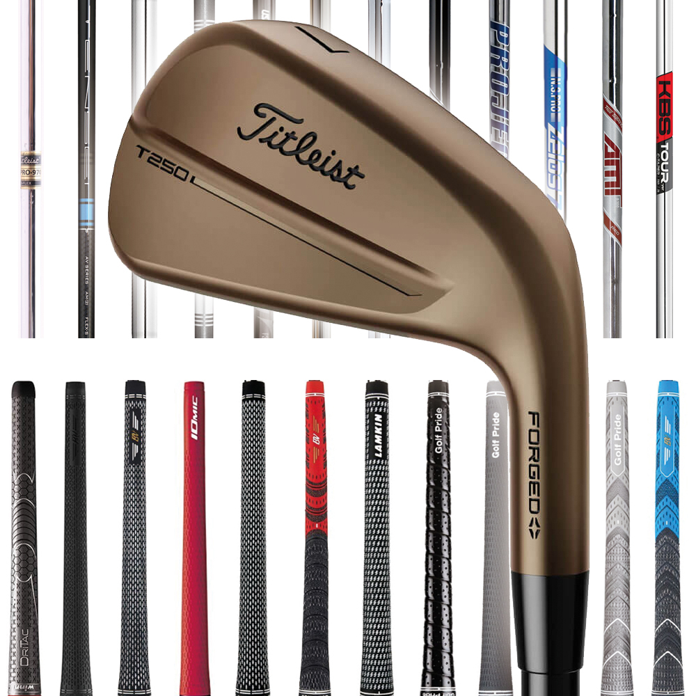 Titleist T250 4G Oil Can Limited Forged Custom Irons - 26 – Golfio Titleist T250 4G Oil Can Limited Forged Custom Irons - 26 – Golfio