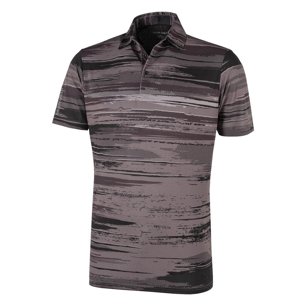 Galvin Green Mathew Ventil8 Plus Golf Polo Black/Sharkskin - SS21