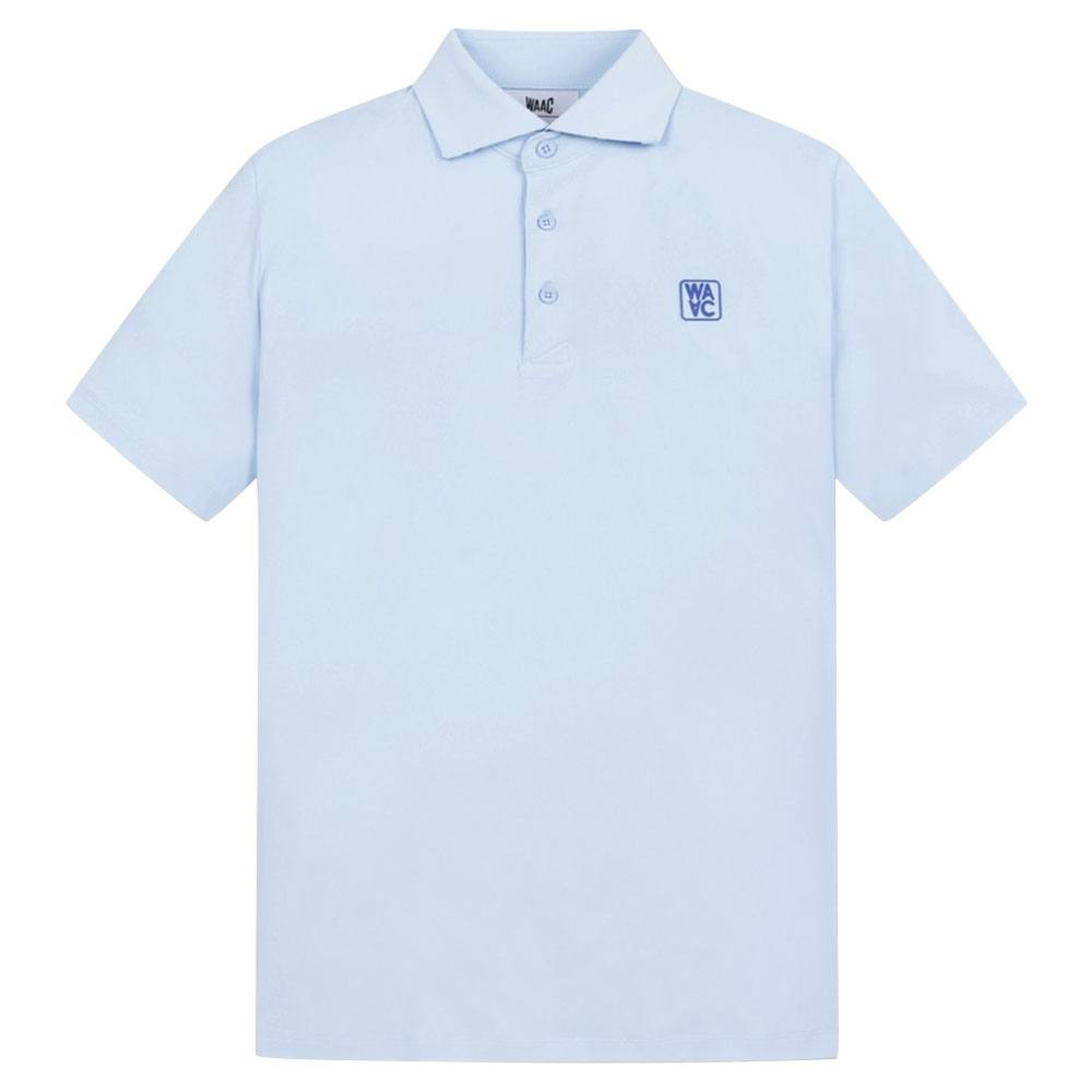 WAAC Athletic Arrow Reversed Collar Golf Polo Light Blue - SS24