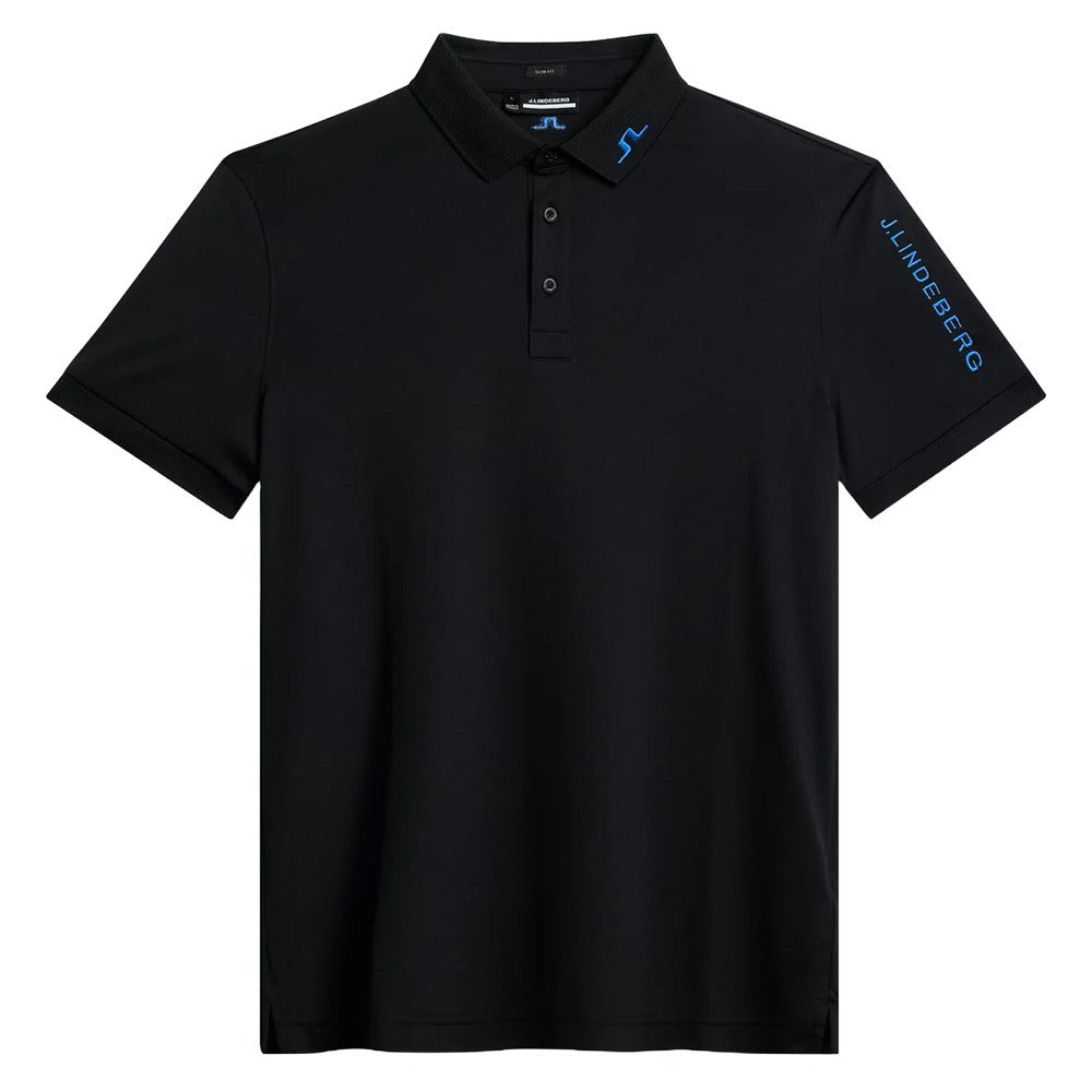 J.Lindeberg Tour Tech Slim Fit Golf Polo Nautical Blue