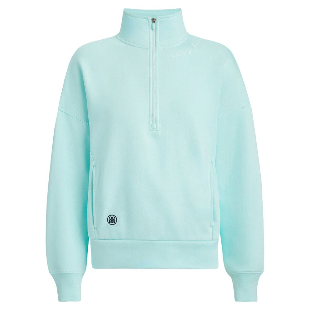 Gfore Pray For Birdies French Terry Quarter Zip Golf Pullover