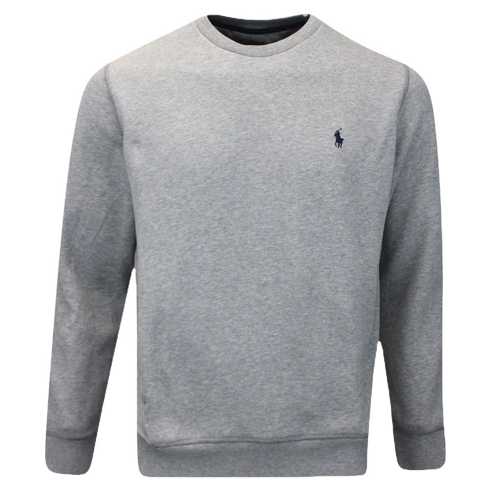 Ralph Lauren Magic Fleece Crewneck Golf Sweater Andover Heather