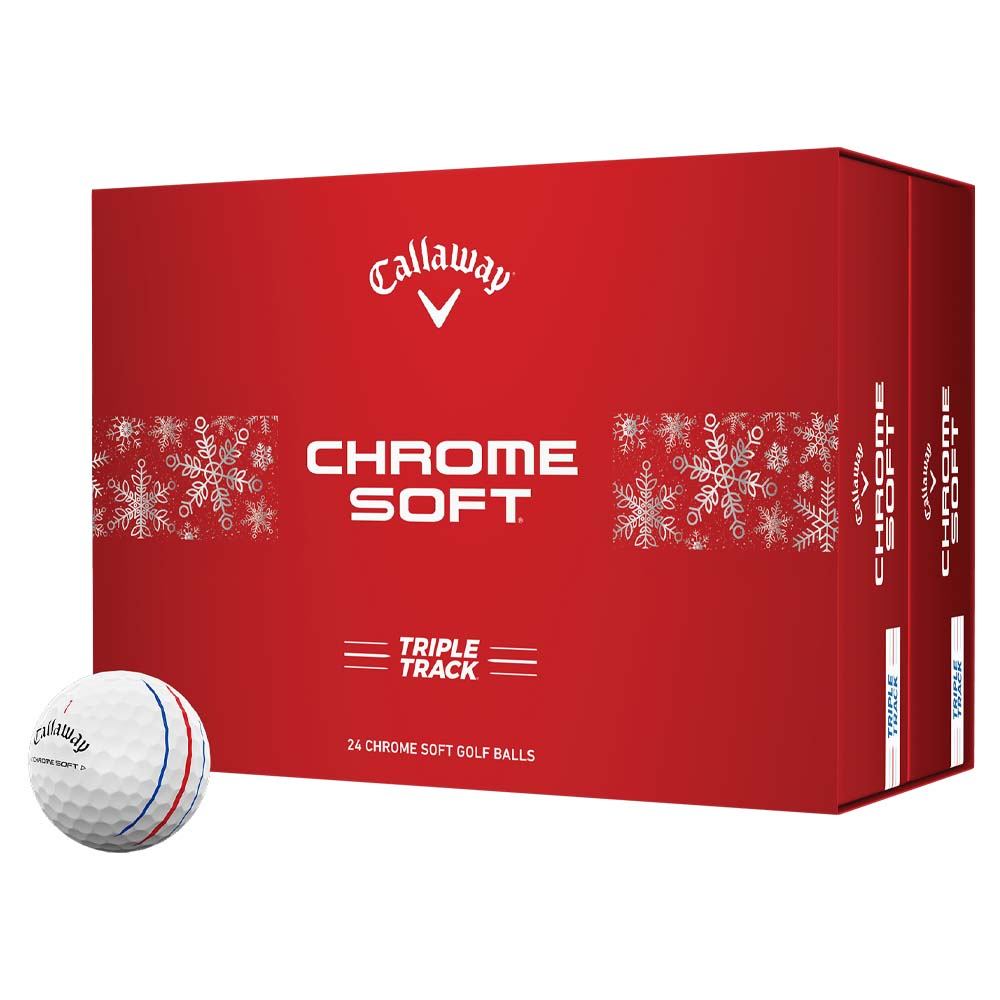 Callaway ゴルフボール CHROME SOFT 24 5箱 Callaway Chrome Soft 24 Triple Track Holiday 2 Dozen Golf Balls