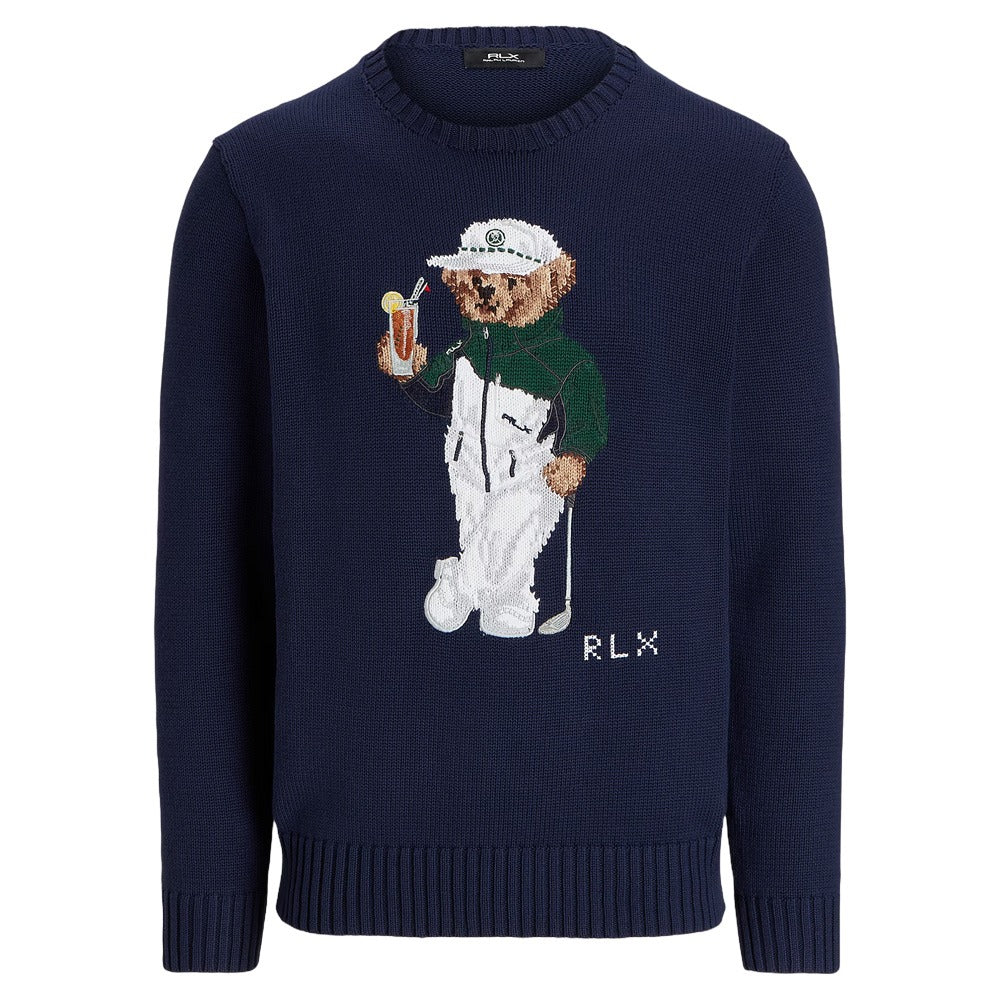 Ralph Lauren Cotton Coolmax Novelty Polo Bear Crewneck Golf