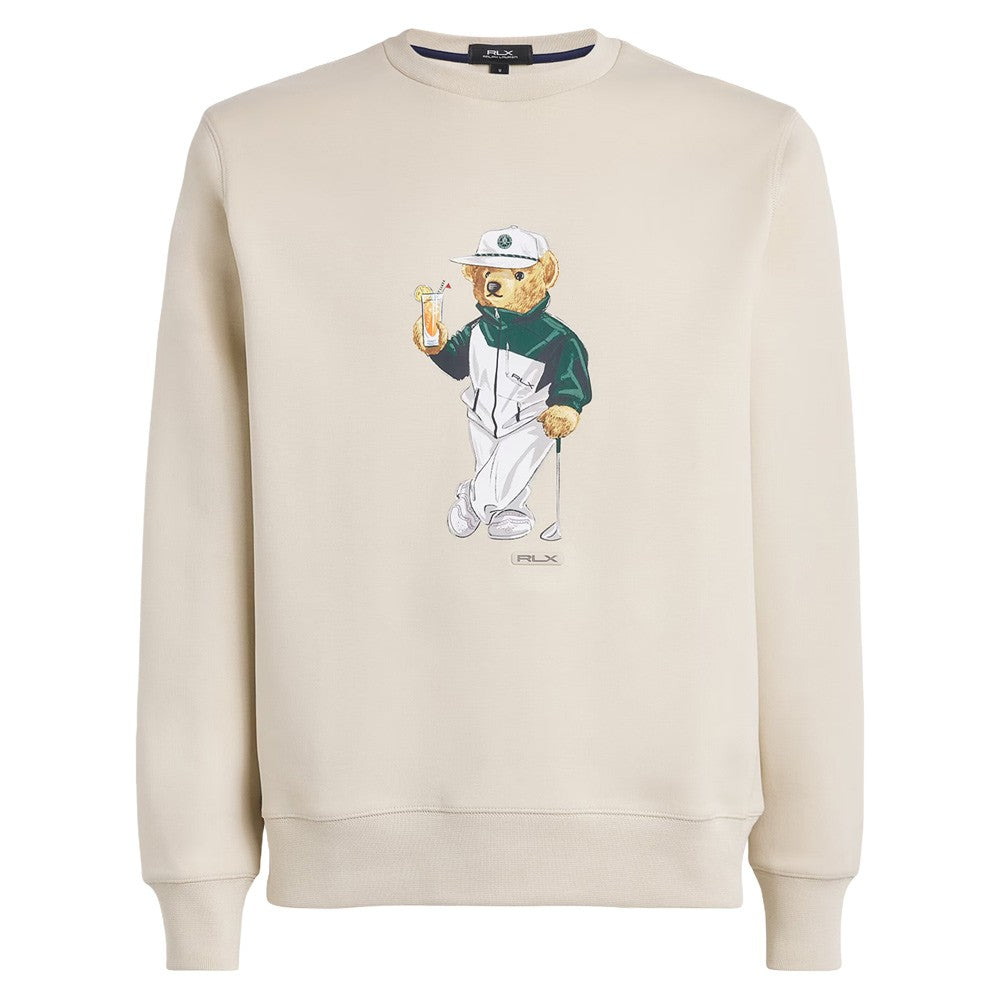 Ralph Lauren Classic Polo Bear Double-Knit Sweatshirt Golf Sweater