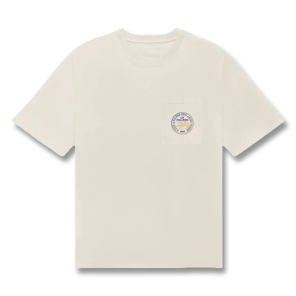 Malbon Citron Pocket Golf T-Shirt Ivory - SS25 Men – Golfio