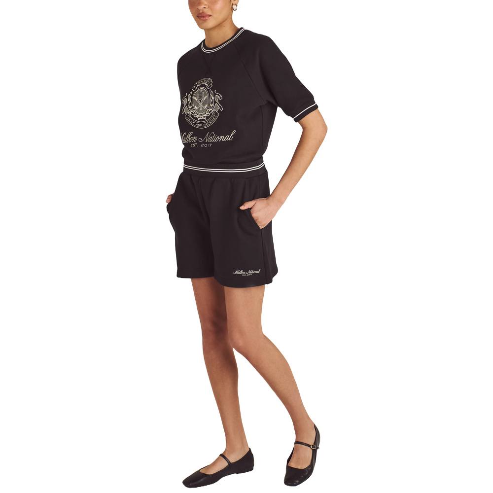 Malbon Billie II Sweat Golf Shorts Black - SS25 Women – Golfio