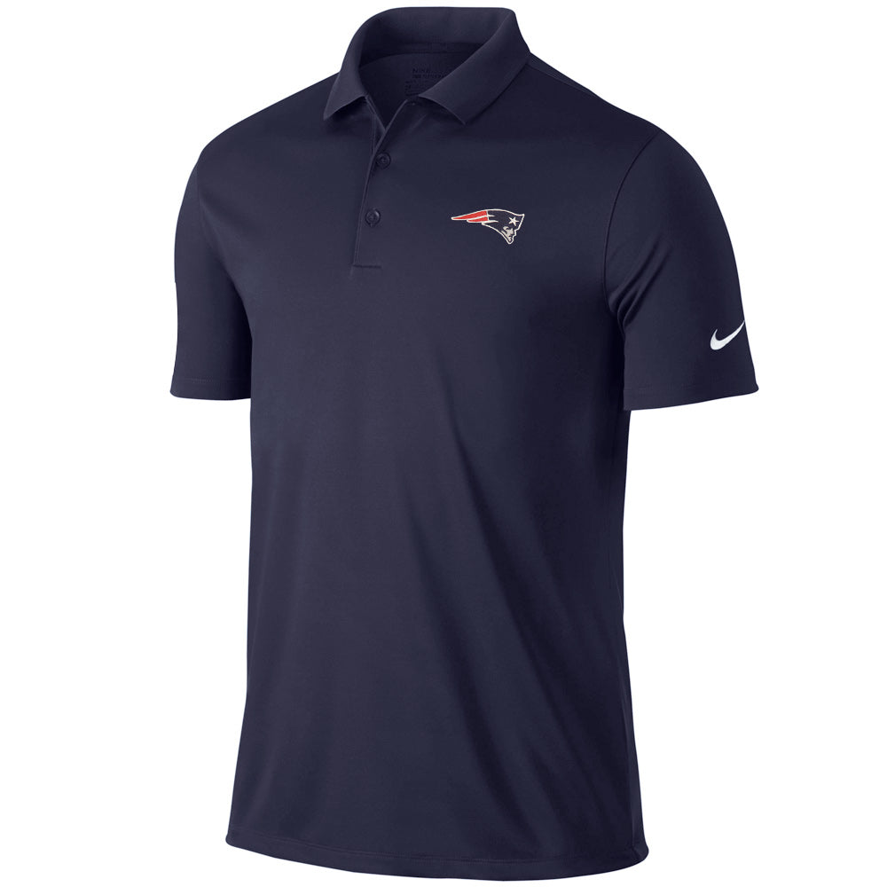Nike Victory Dry Super Bowl Patriots Golf Polo College Navy/White