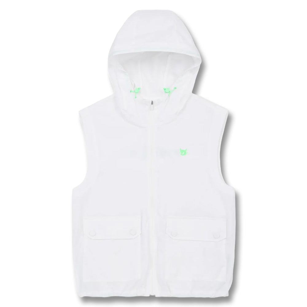 WAAC Zip-Up Hoodie Golf Vest White - SP25 Women – Golfio