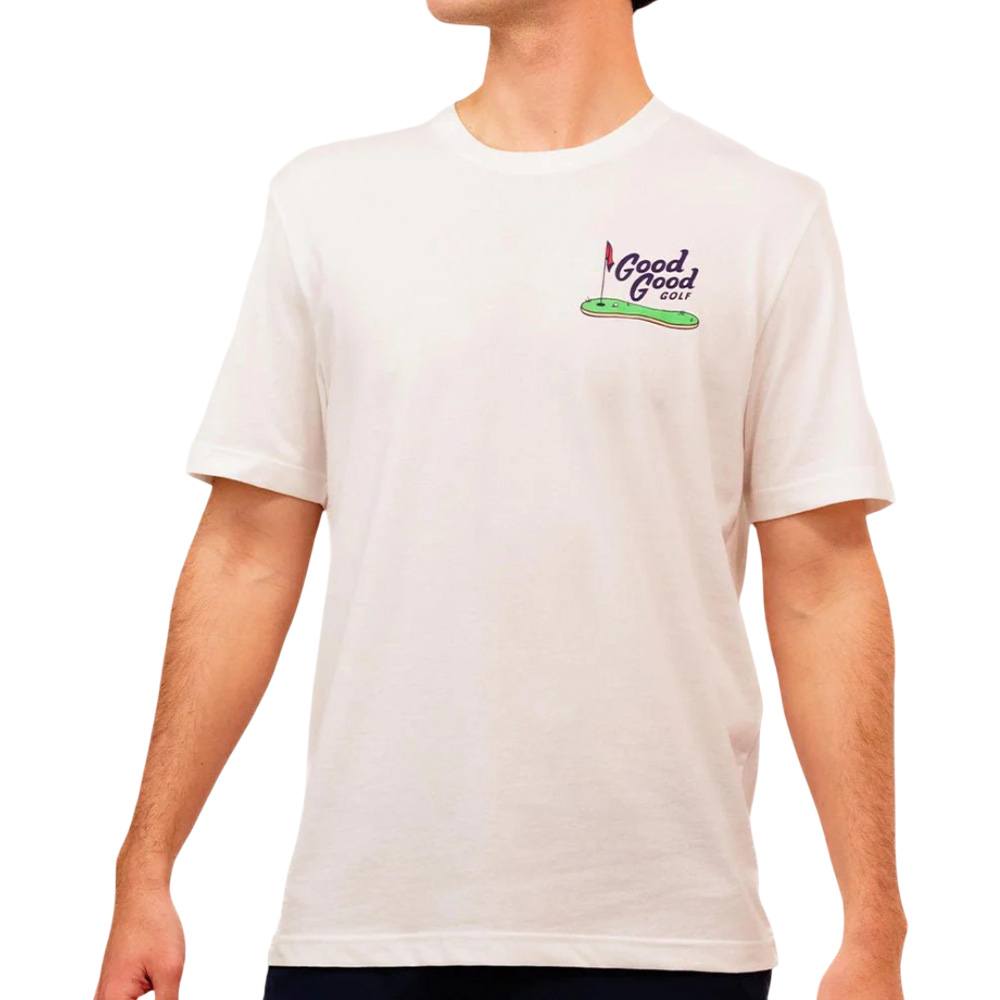 GoodGood Golf Best Golf T-Shirt White - SU25 Men – Golfio
