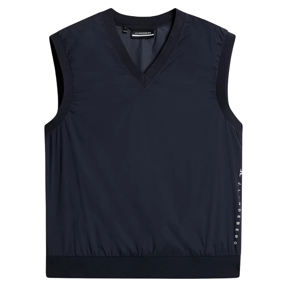 J.Lindeberg Hybrid Windbreaker Golf Vest JL Navy - SS25 Men – Golfio