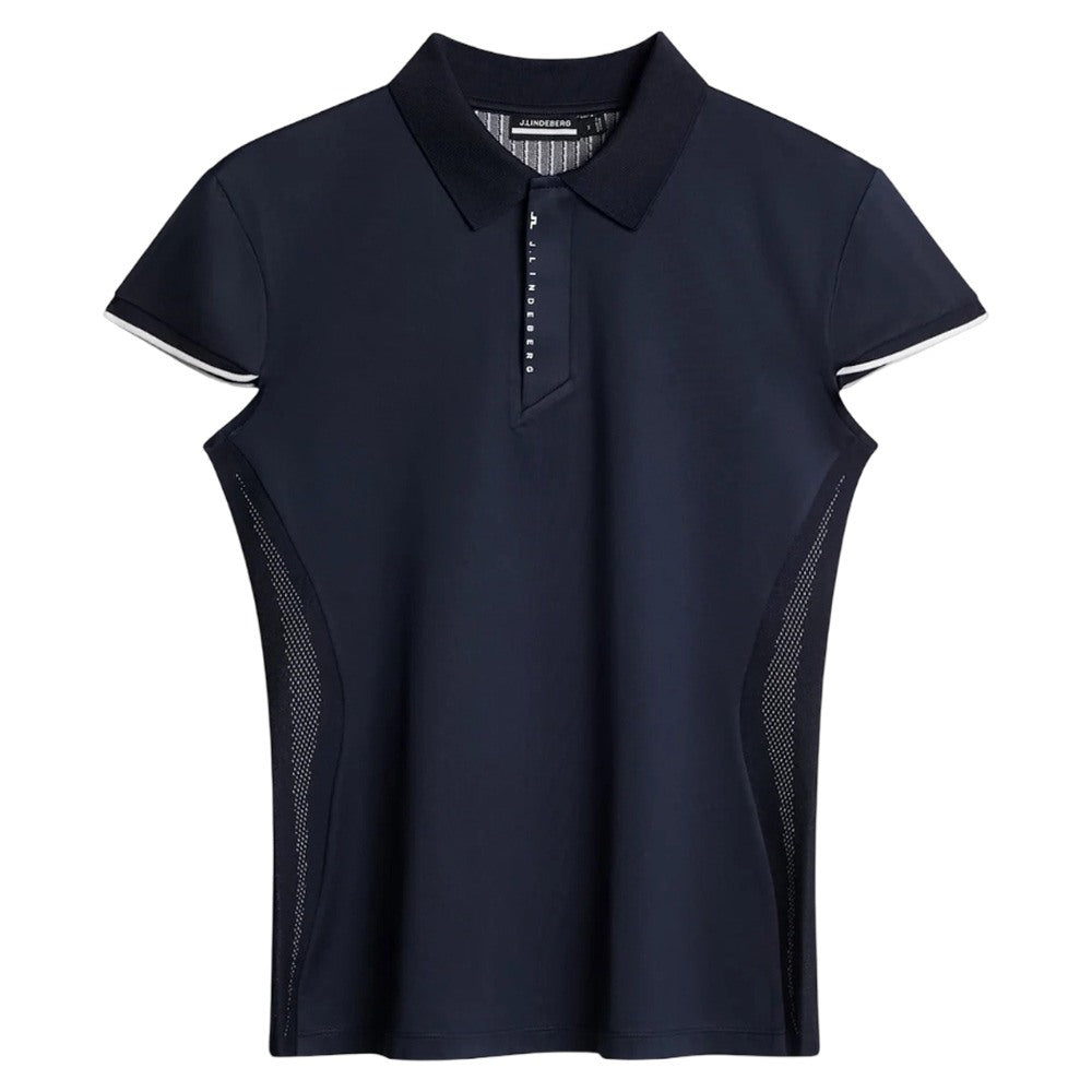 J.Lindeberg Ana Hybrid Knit Golf Polo JL Navy - SH25 Women – Golfio