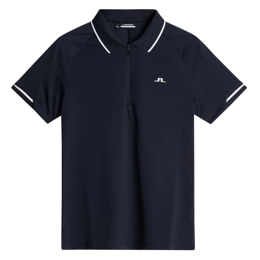 J.LINDEBERG ネイビー ポロシャツ レディース　L J.Lindeberg Lee Golf Polo JL Navy - SS25 Women – Golfio
