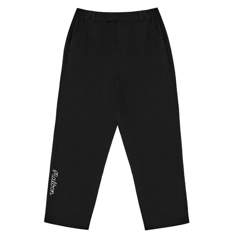 MARC&LONA GOLF OR DIE 黒 ストレートパンツ 48 ANTIQUA GOLF×STCH ストレートパンツ レディース 送料無料・新色登場