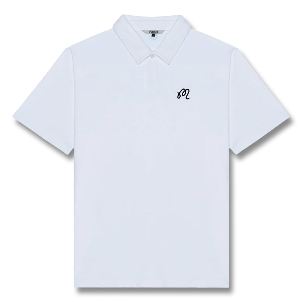 Malbon Fairway Golf Polo White - 25 Men – Golfio