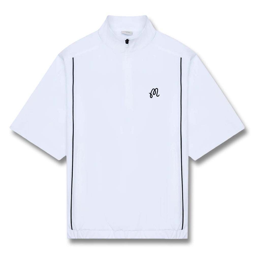 Malbon Links Golf Windshirt White - 25 Men – Golfio