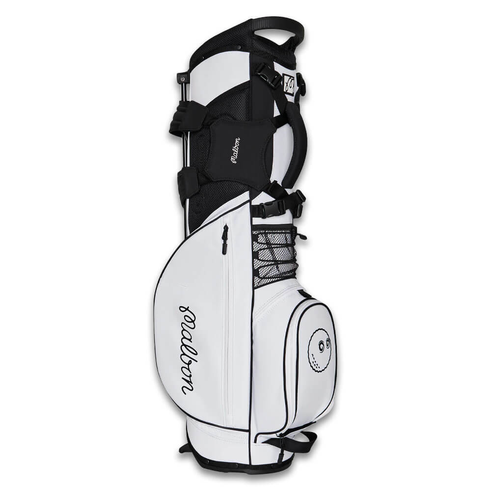 Malbon Golf スタンドバッグ ブラック/ホワイト MALBON WALKING BAG – Malbon Golf
