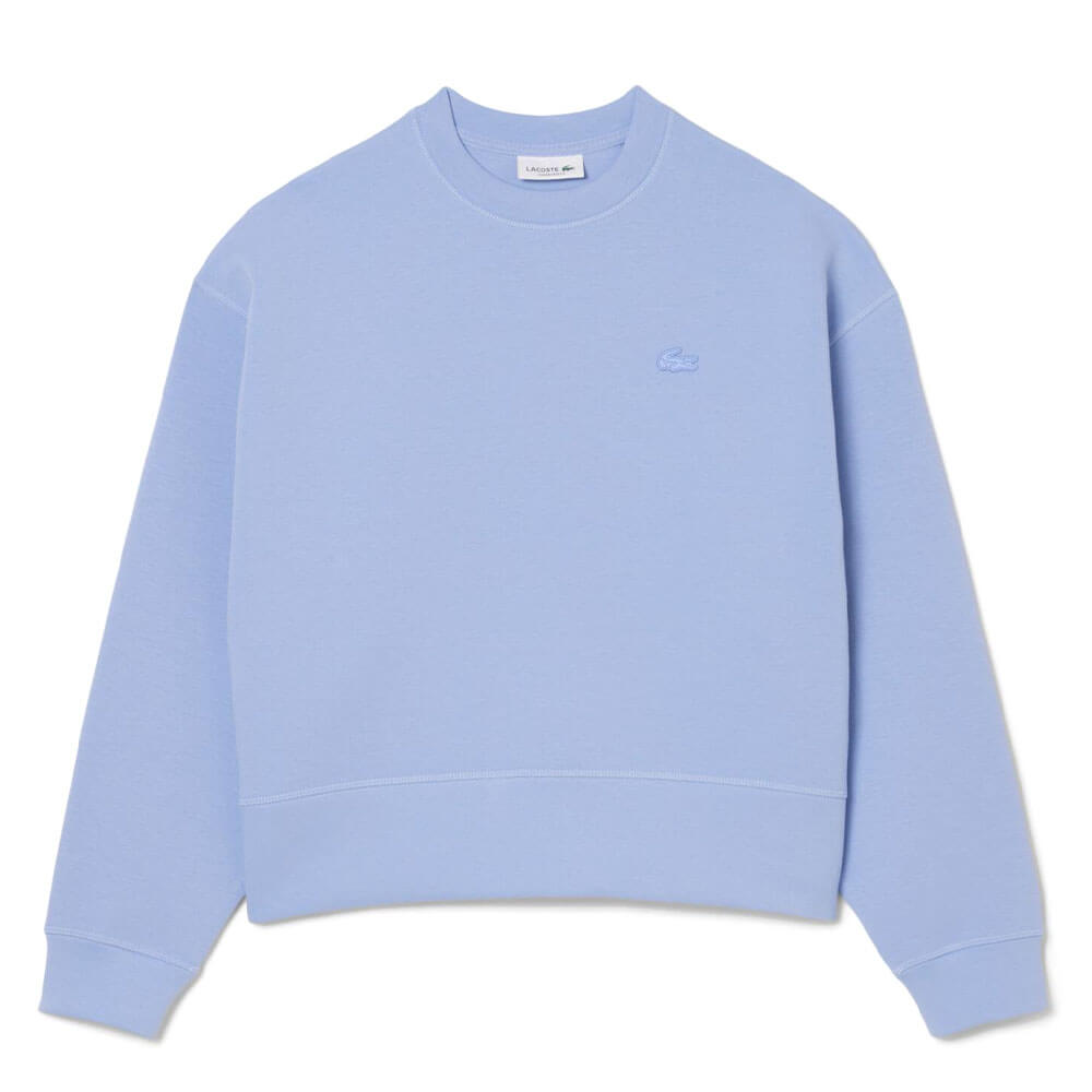 Lacoste Oversized Cotton Golf Sweatshirt Purple - FW25 Women – Golfio