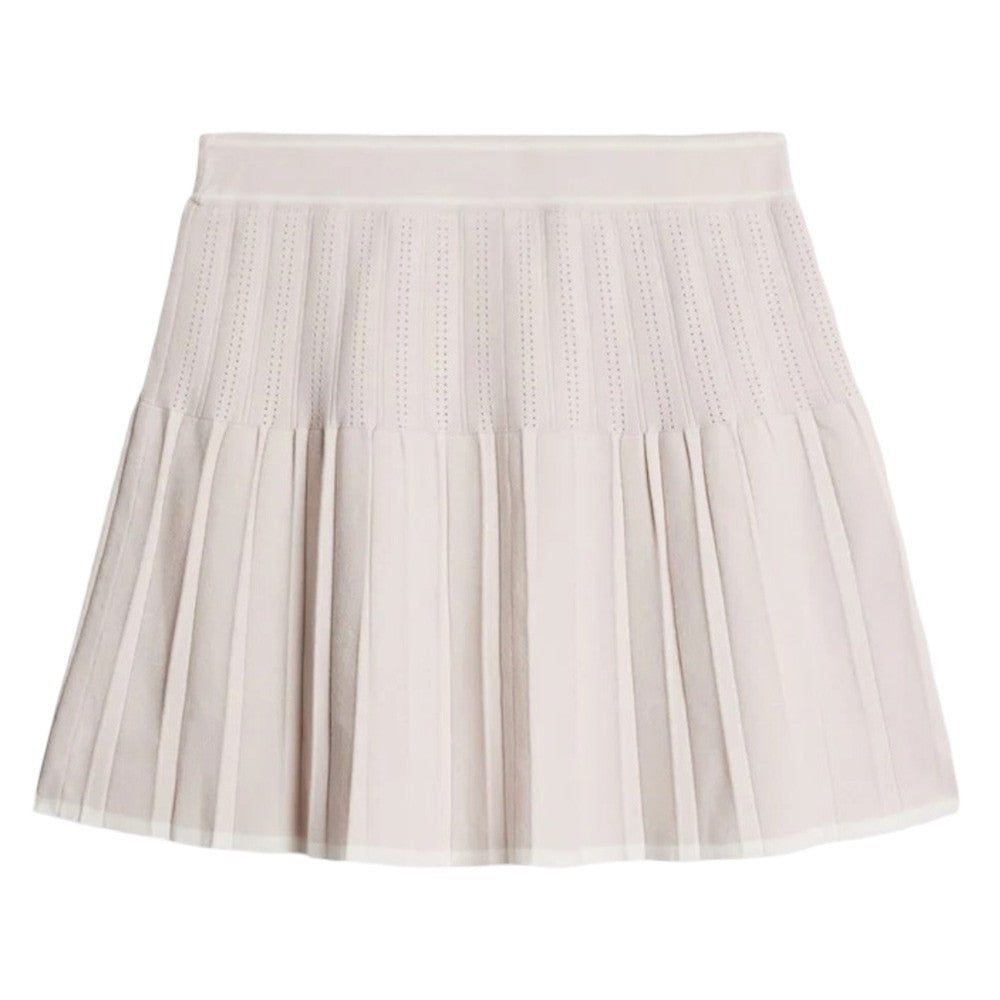 J.Lindeberg Eden Knitted Golf Skirt Grey Lilac - FW25 Women – Golfio