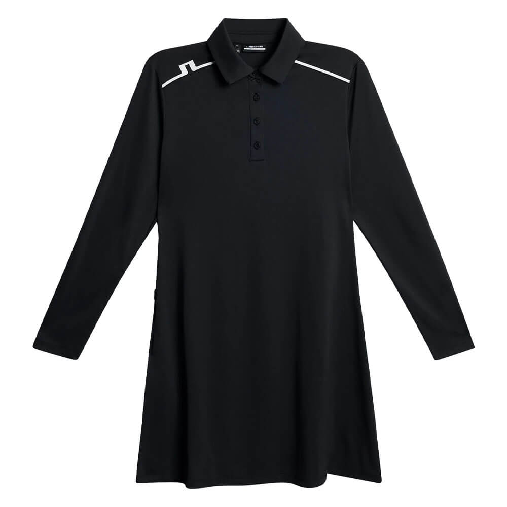 J.Lindeberg Women's Gizelle Long Sleeve Dress 9232919- Medium Black J.Lindeberg Women's Gizelle Long Sleeve Dress 9232919- Medium Black