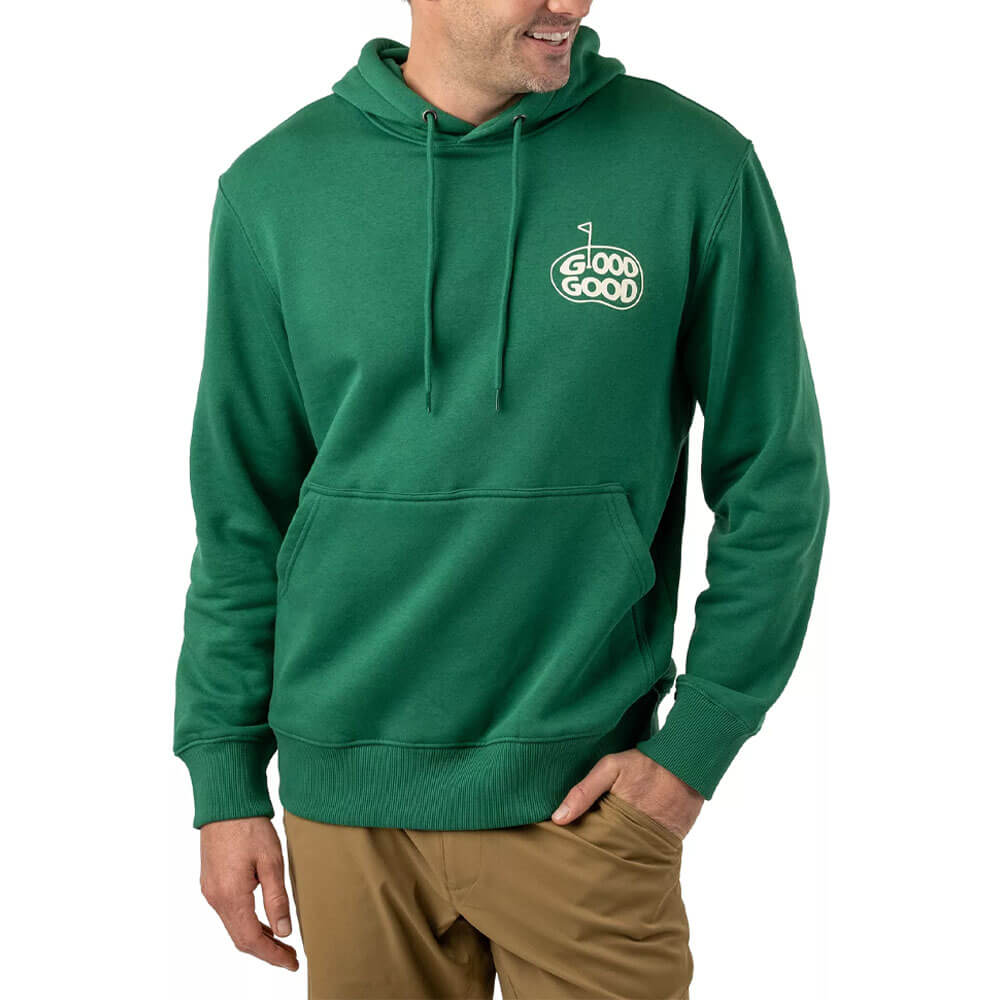 GoodGood Golf Over There Fleece Golf Hoodie Green - FW25 Men – Golfio