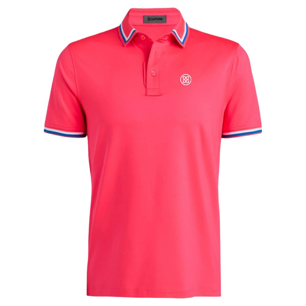 【美品】G/FORE SHORT SLEEVE T-SHIRTS BANDANA Gfore G/Tab Essential Tech Jersey Banded Sleeve Golf Polo (with