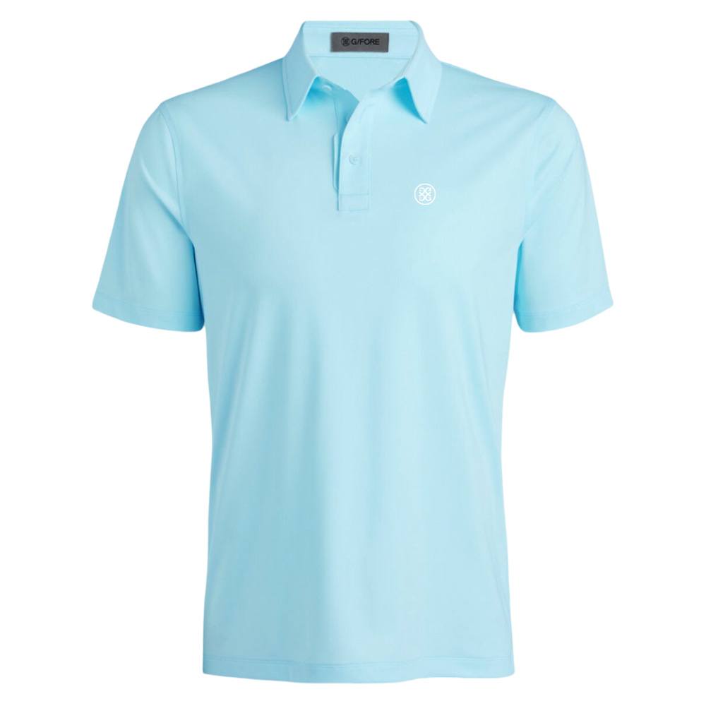 Gfore Melange Ice Nylon Golf Polo (with Gfore Emblem) Daybreak