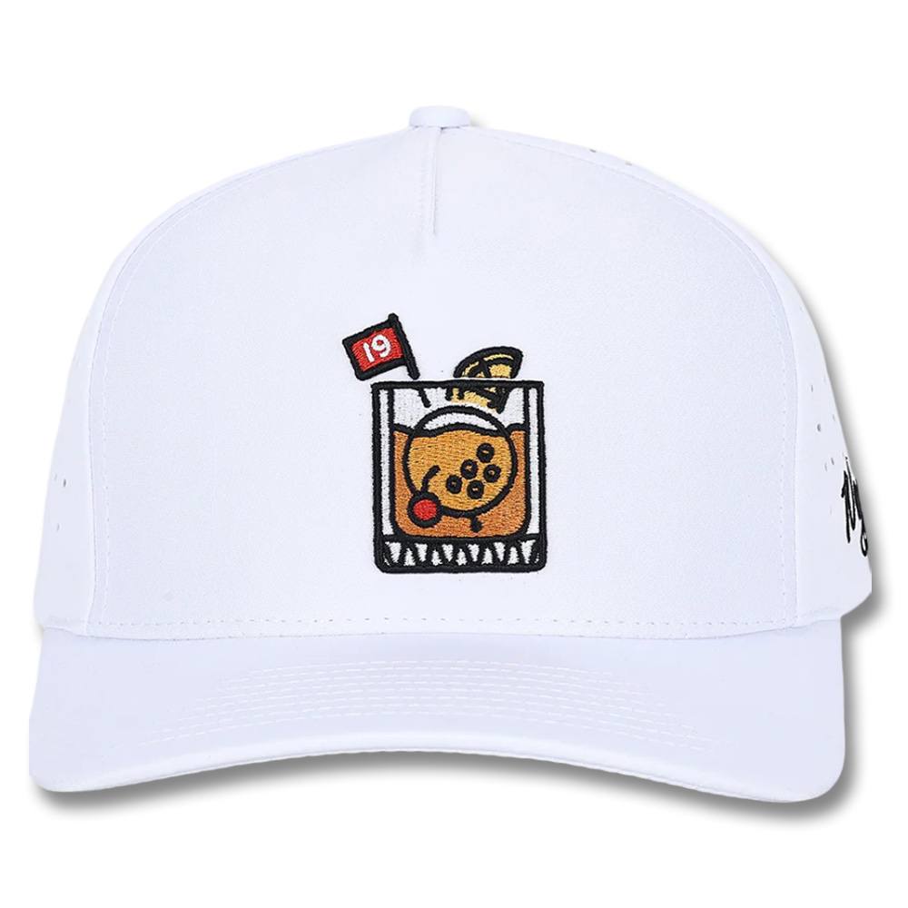 Golfio - Waggle Golf 19th Hole Golf Cap White - 25 Men