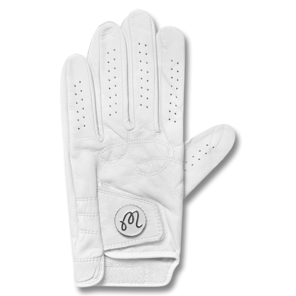 Malbon Manuela Golf Glove White - 26 Women – Golfio