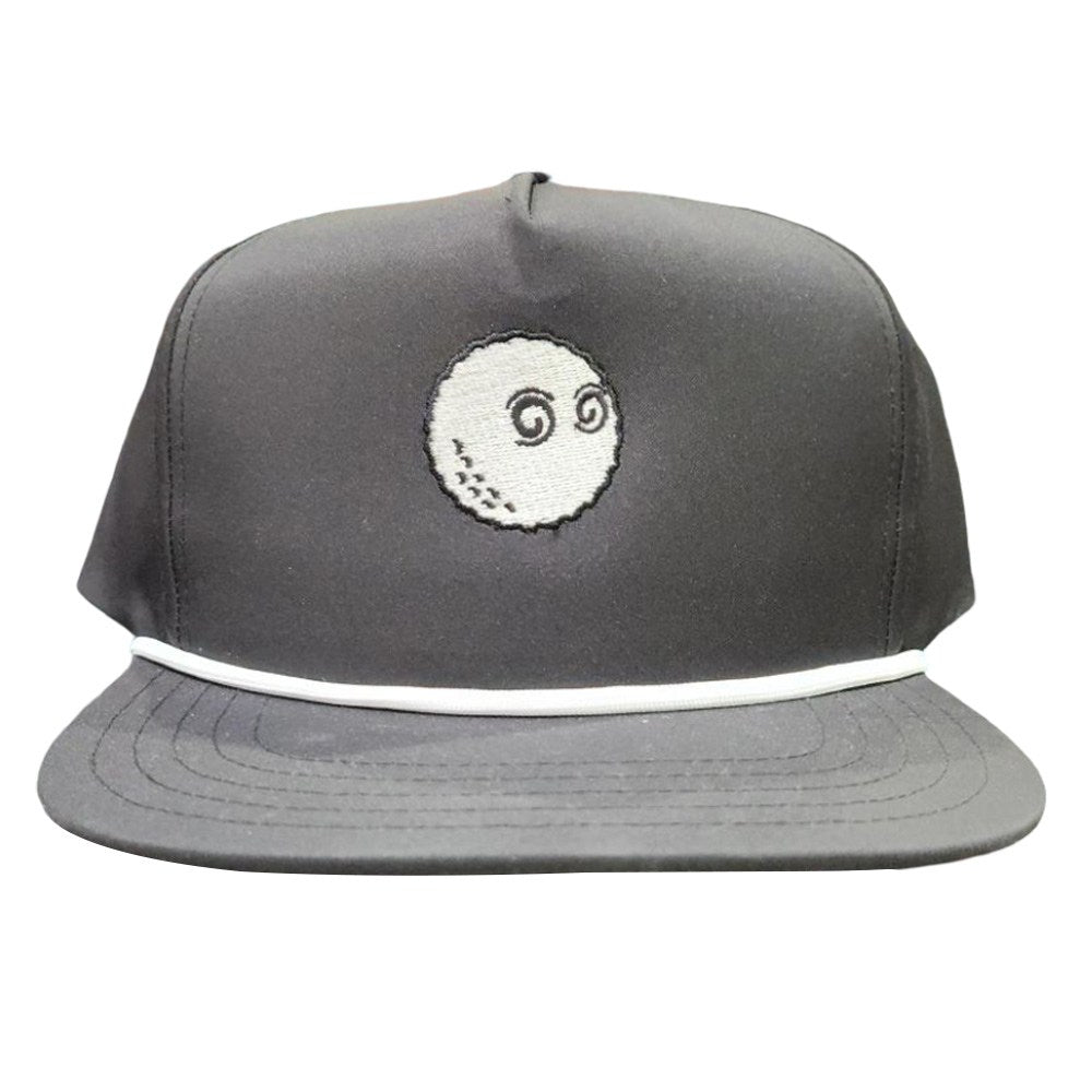 Malbon Buckets Logo Evergreen Poly Rope 5-Panel Golf Cap Black