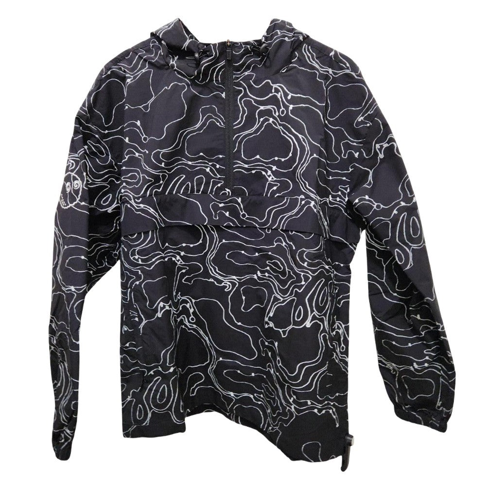 Malbon Evergreen Buckets Nylon Golf Anorak Black Topo - FW25 Men