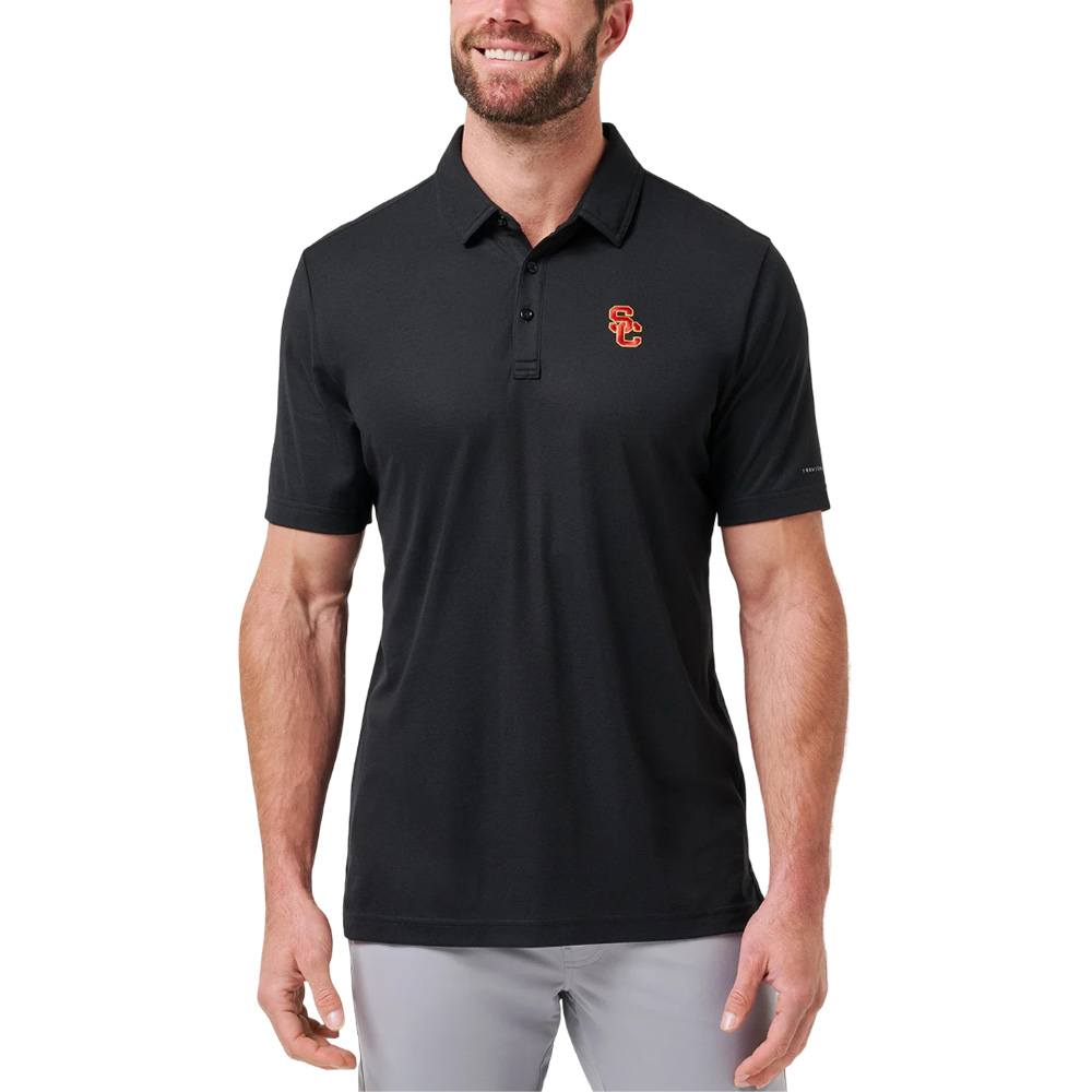 TravisMathew USC School Pride Golf Polo Black - FW25 Men – Golfio