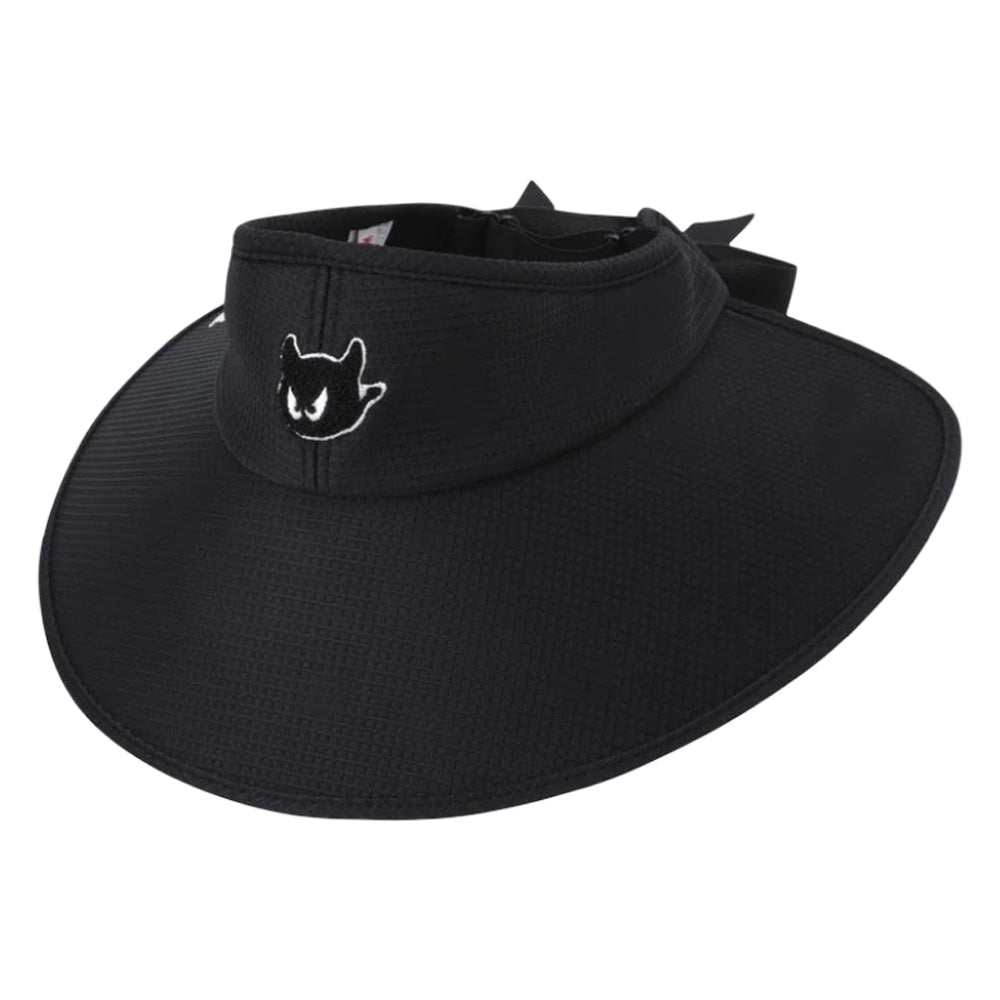 WAAC Ribbon Wide Golf Visor Black - SS26 Women – Golfio