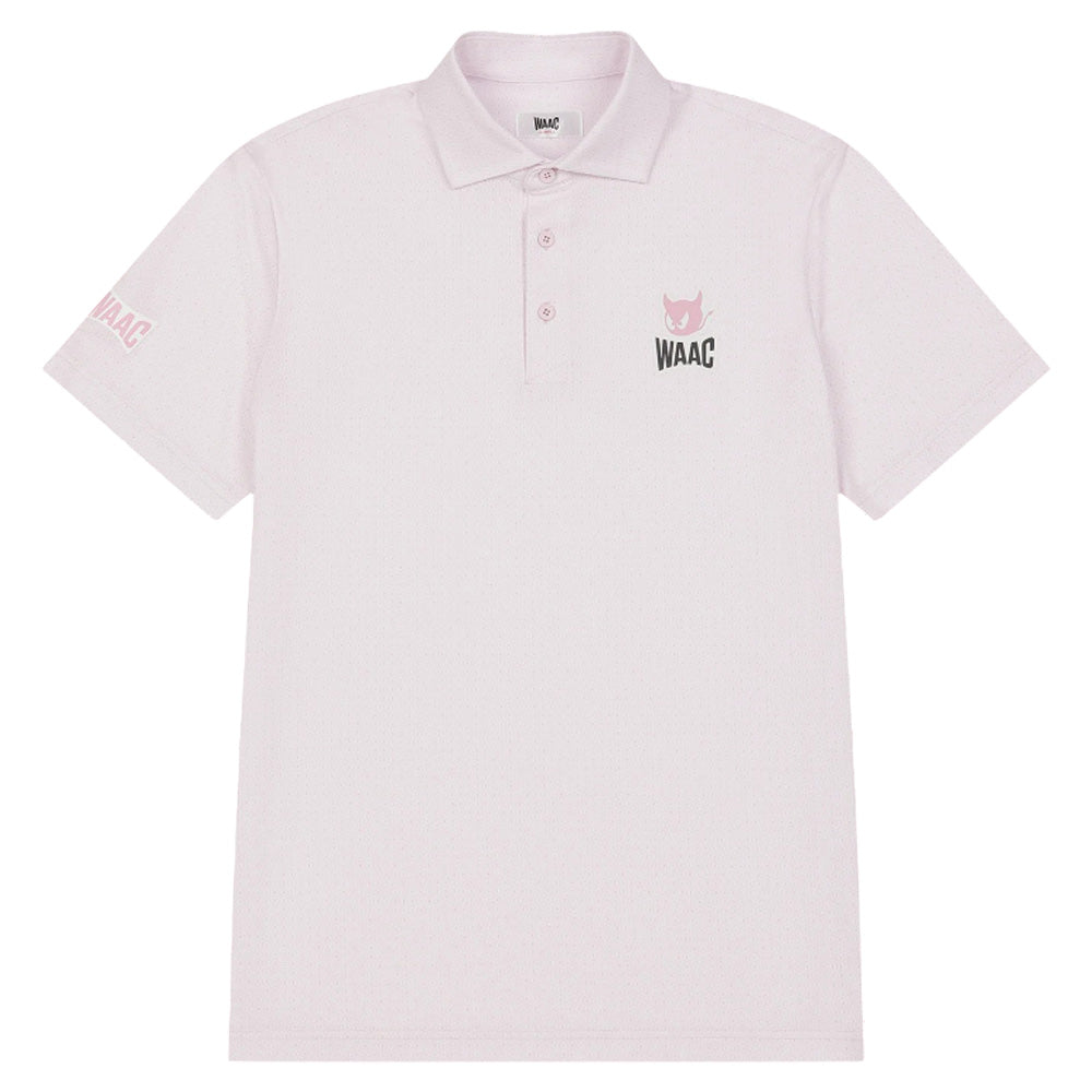 WAAC Korea Paintwork Golf Polo Light Pink - SS26 Men – Golfio