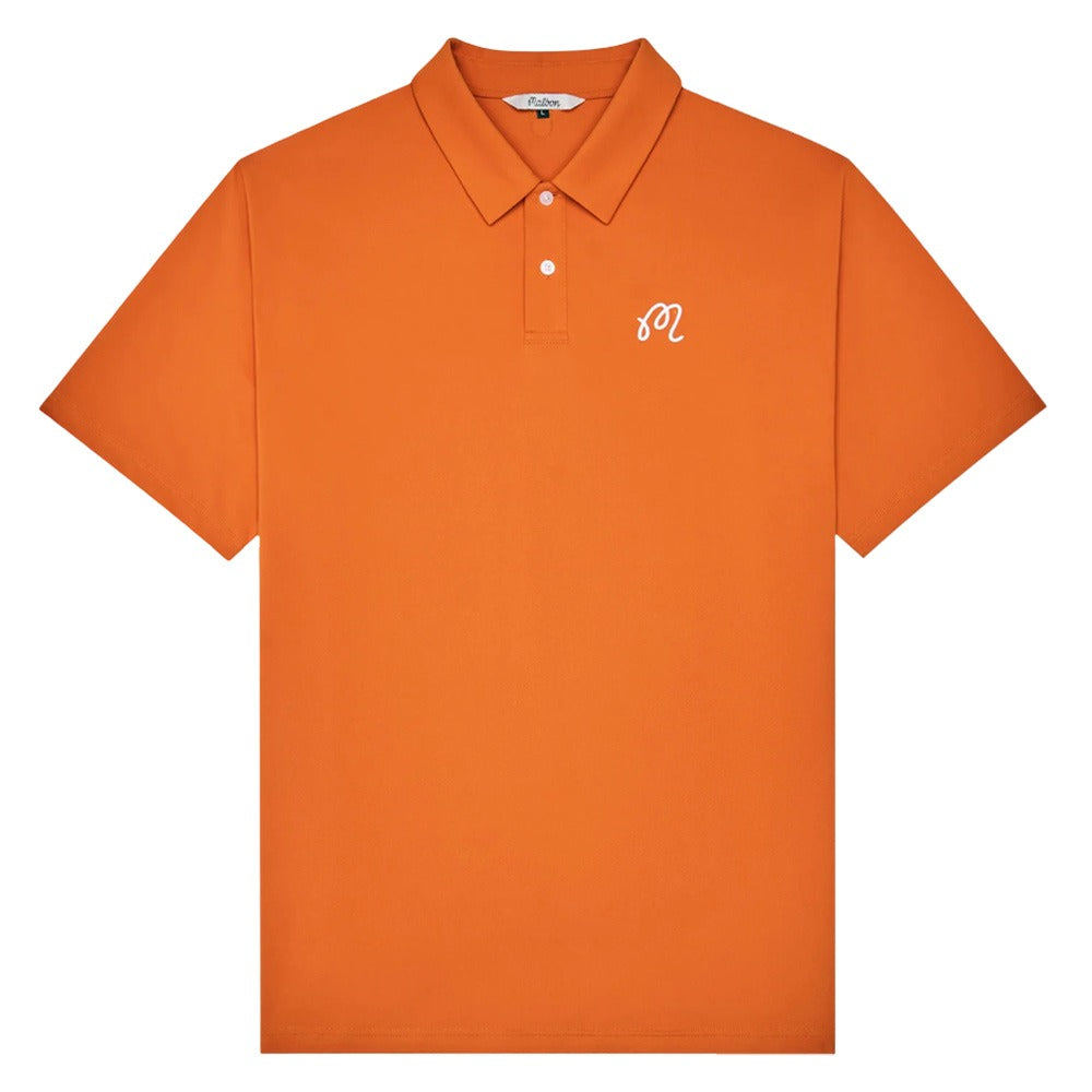 Malbon Fairway Golf Polo Marmalade - SS26 Men – Golfio