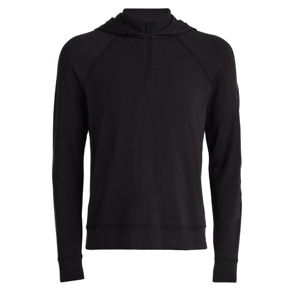GFORE メンズ黒ニット　XL Gfore Hooded Luxe Quarter Zip Mid Layer Golf Hoodie Onyx - 23 Men