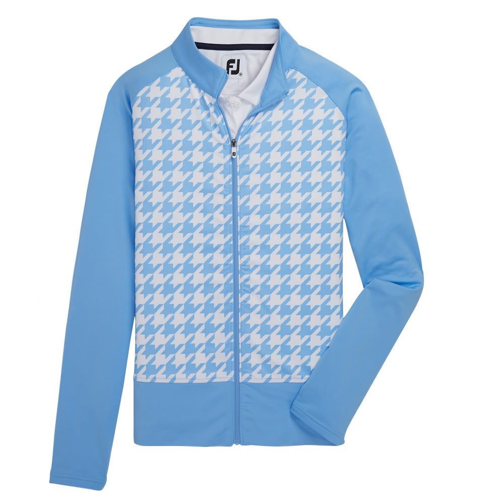 FootJoy DryJoys Jacket Mens XL Green Houndstooth Full Zip FootJoy DryJoys Jacket Mens XL Green Houndstooth Full Zip