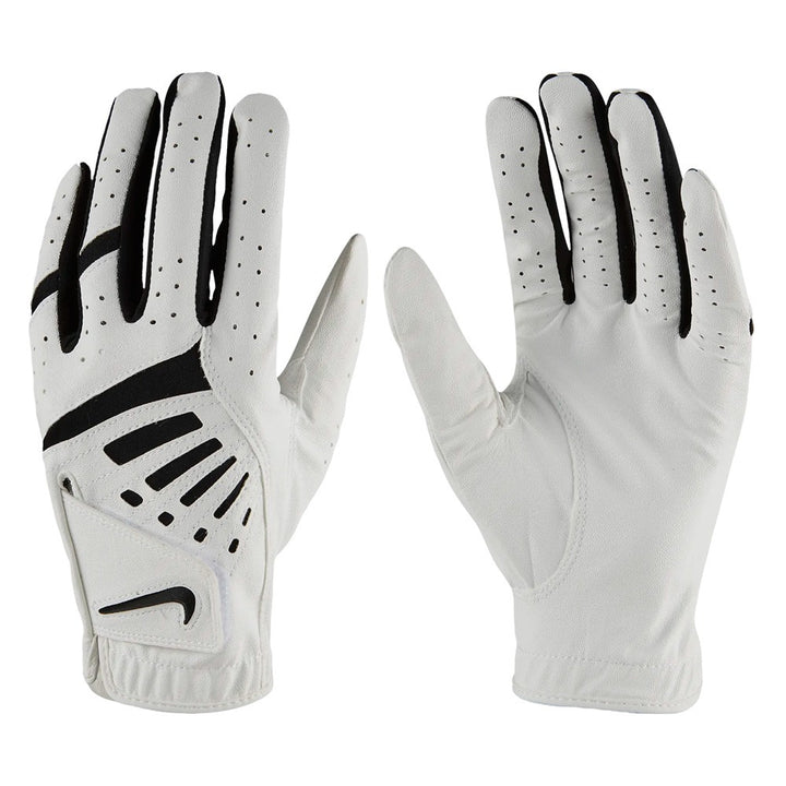 Nike Dura Feel 9 Golf Glove Pearl White/Black/Black - 20 Boys