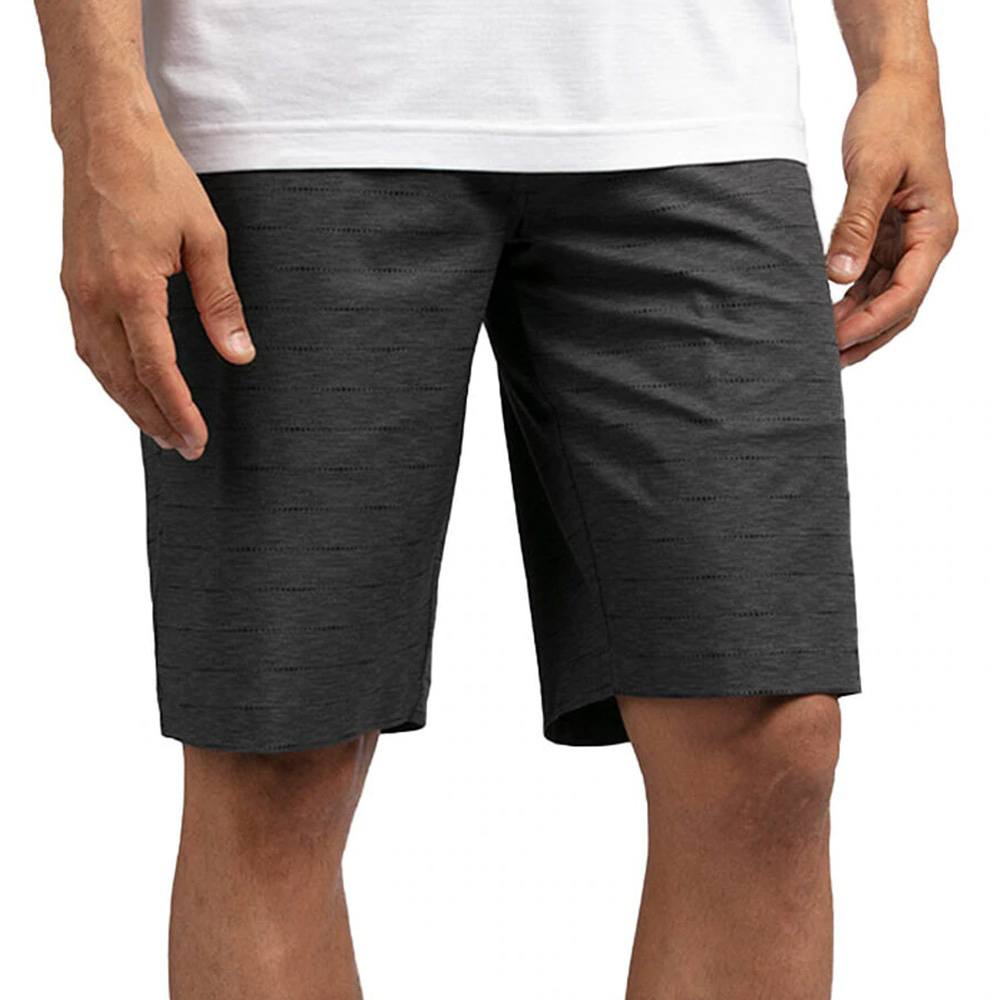 TravisMathew Connected Golf Shorts Gray Pinstripe - SS21 Men