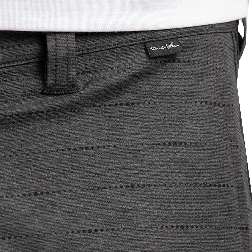 TravisMathew Connected Golf Shorts Gray Pinstripe - SS21 Men
