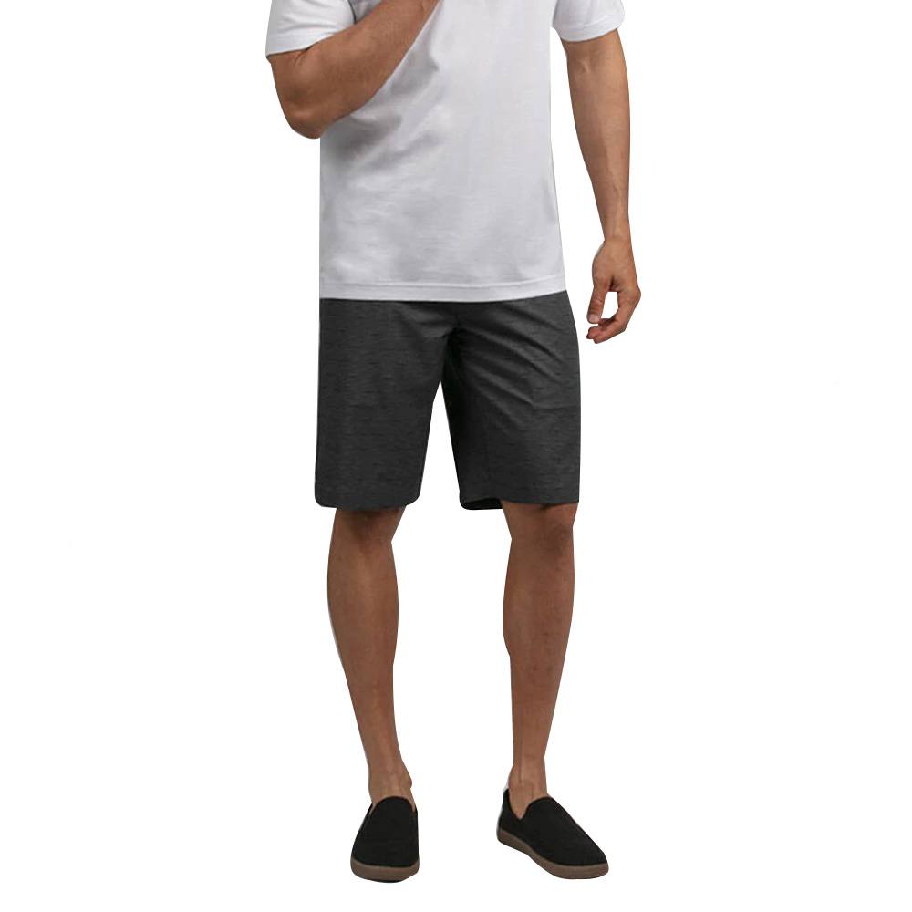 TravisMathew Connected Golf Shorts Gray Pinstripe - SS21 Men