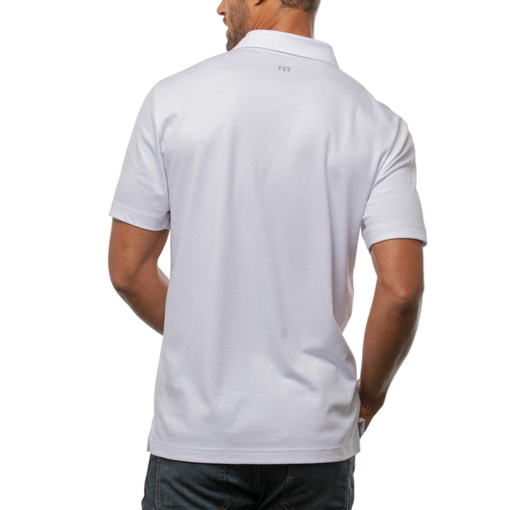 TravisMathew VIP Access Only Golf Polo White - SS21 Men