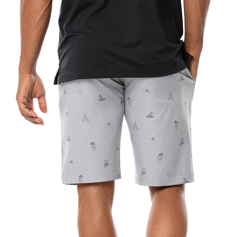 TravisMathew Shipfaced Golf Shorts Heather Sleet - SS21 Men