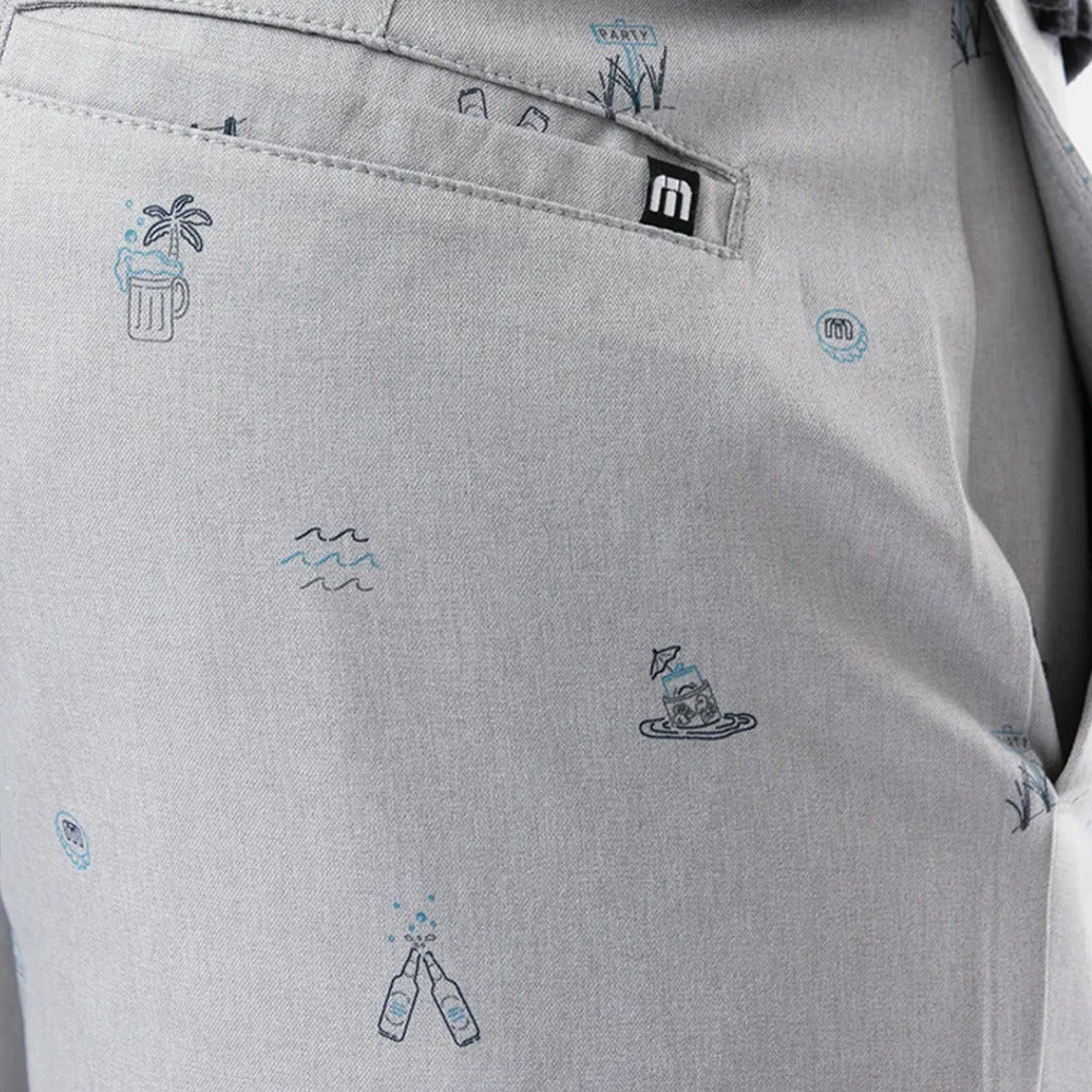 TravisMathew Shipfaced Golf Shorts Heather Sleet - SS21 Men