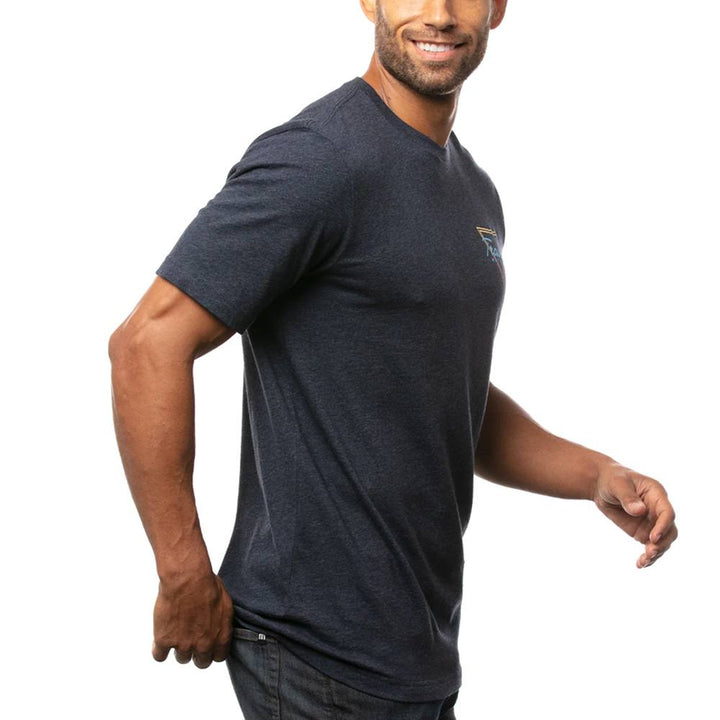 TravisMathew Prep School Golf T-Shirt Mood Indigo/Vinatge Indigo - SS21 Men