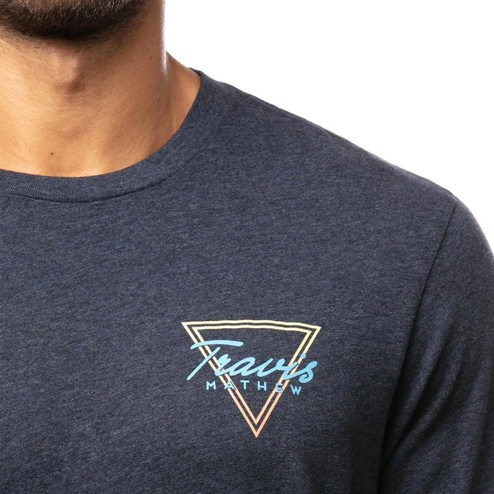 TravisMathew Prep School Golf T-Shirt Mood Indigo/Vinatge Indigo - SS21 Men