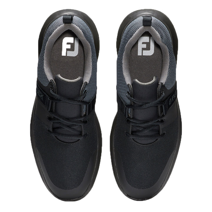 FootJoy FJ Flex Spikeless Golf Shoes Previous Season Style Black - 21 Men
