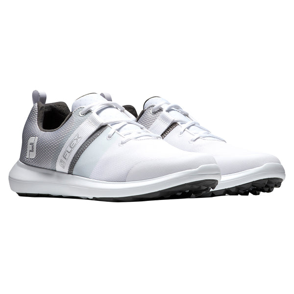 FootJoy FJ Flex Spikeless Golf Shoes Previous Season Style White - 21 Men