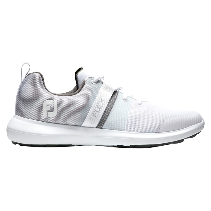 FootJoy FJ Flex Spikeless Golf Shoes Previous Season Style White - 21 Men