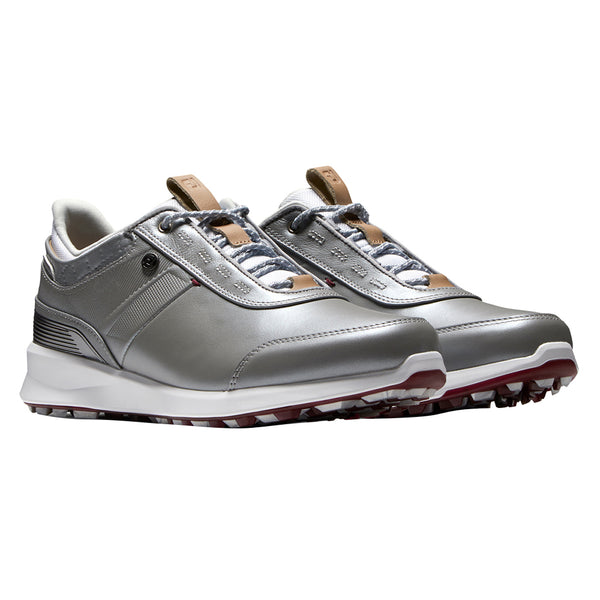FootJoy FJ Stratos Luxury Casual Spikeless Golf Shoes Previous Season Style Pearl Gray - 21 Women